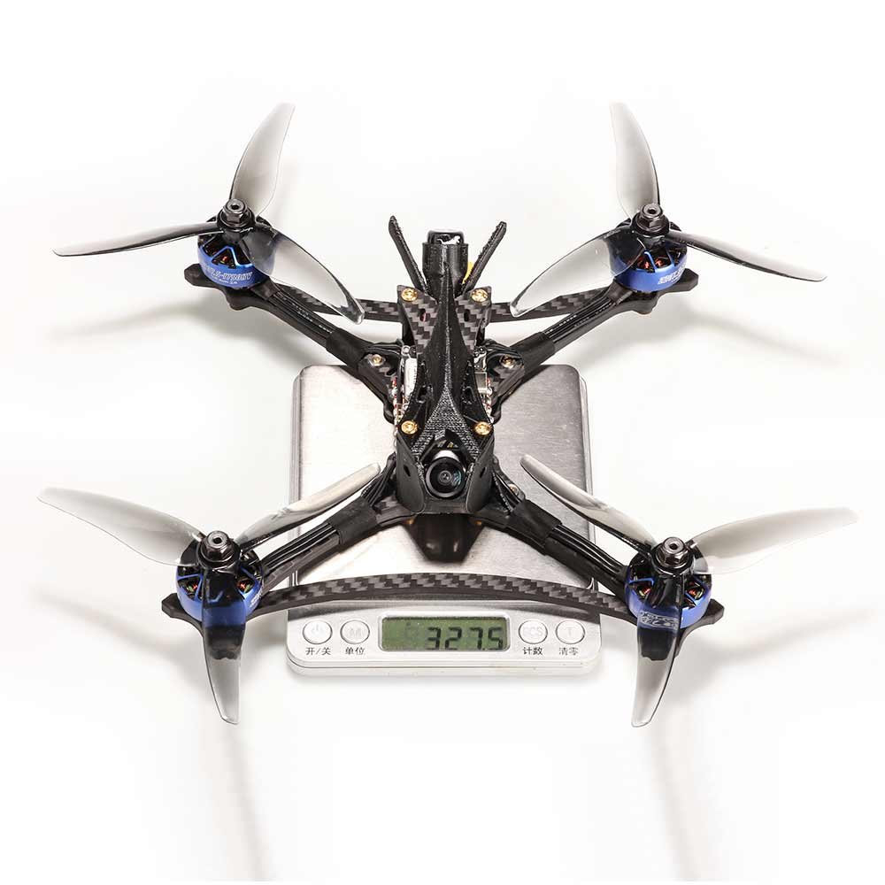 HGLRC Wind5 Lite True X 208mm Wheelbase 5" frame XT60 Plug FPV KV1900(6S) motor Zeus Core system Caddx 720p Racing Drone