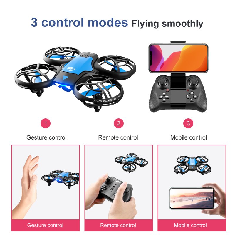 New V8 Mini Drone 4K 1080P HD Camera WiFi Fpv Air Pressure Height Maintain Foldable Quadcopter RC Dron Toy Gift
