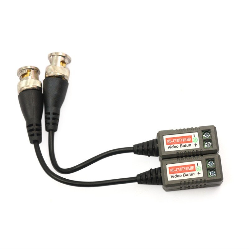 GK-202P Single Channel Passive HD Analog Video Balun 5MP UTP To BNC Video Converter For CCTV Camera