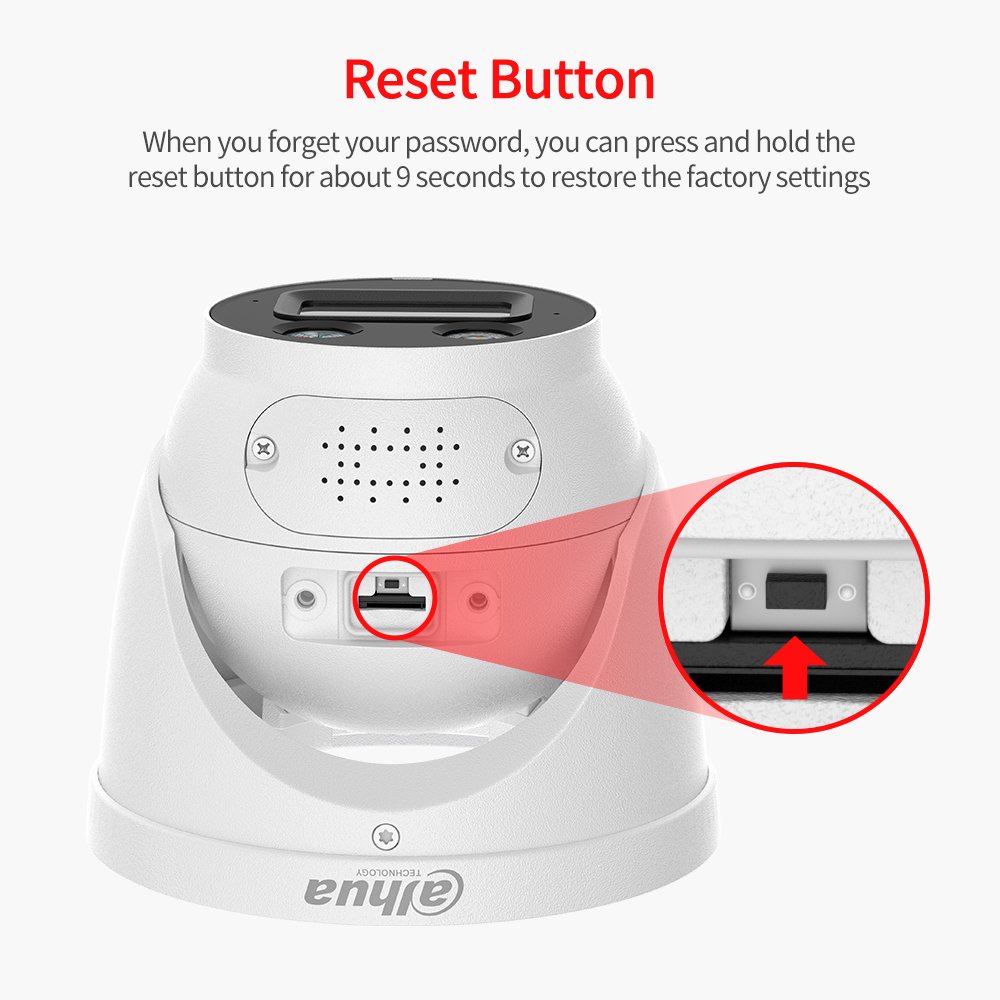 In Stock OEM Dahua 6mp IR Face Detection Eyeball IP Camera Built-in Mic Motion Detection PoE Turret IP Network Camera