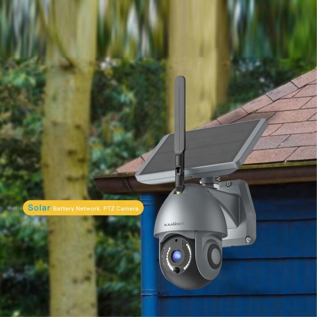 Solar Panel Network Camera Outside Wireless PTZ Camera CCTV WIFI IP Surveillance Camera Home Security Cam