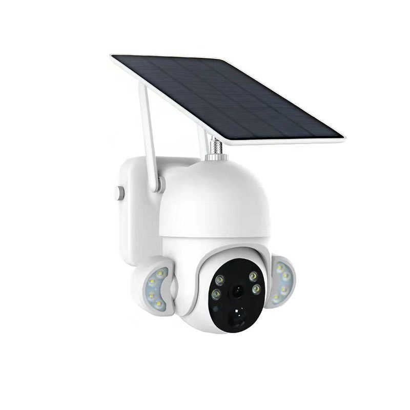 Hot Market Build in Large Capacity Lithium Battery 360 Rotation Wireless Ip Ptz Camera Solar Powered Cctv Camera System Outdoor