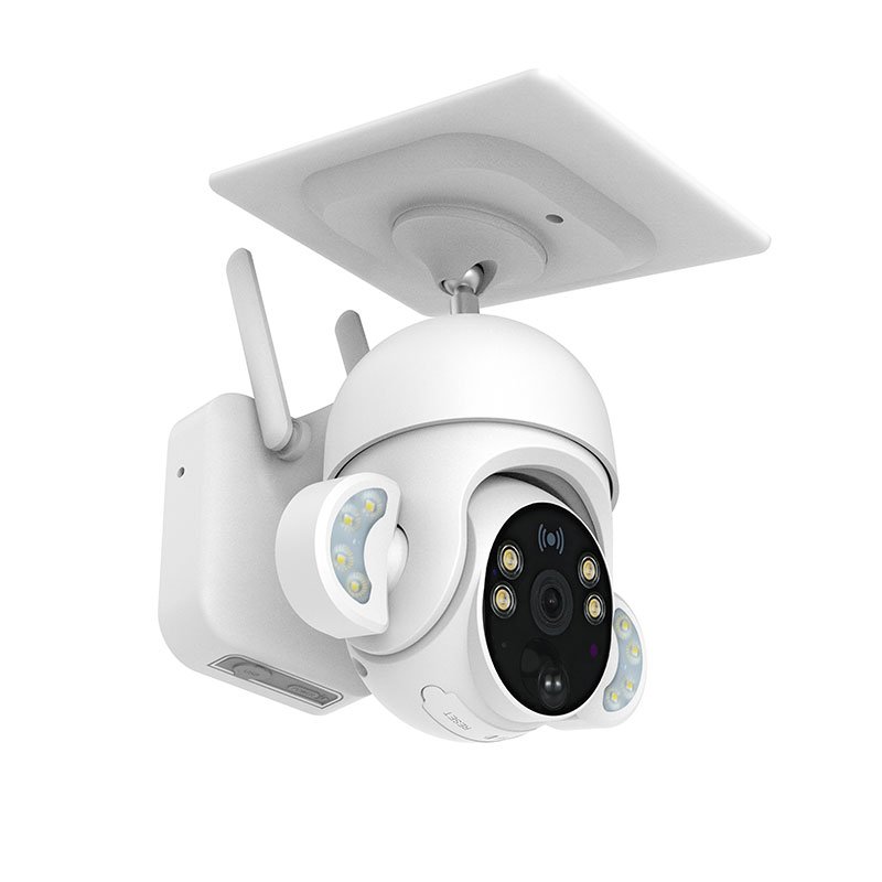 Hot Market Build in Large Capacity Lithium Battery 360 Rotation Wireless Ip Ptz Camera Solar Powered Cctv Camera System Outdoor