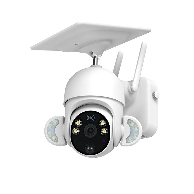 Hot Market Build in Large Capacity Lithium Battery 360 Rotation Wireless Ip Ptz Camera Solar Powered Cctv Camera System Outdoor