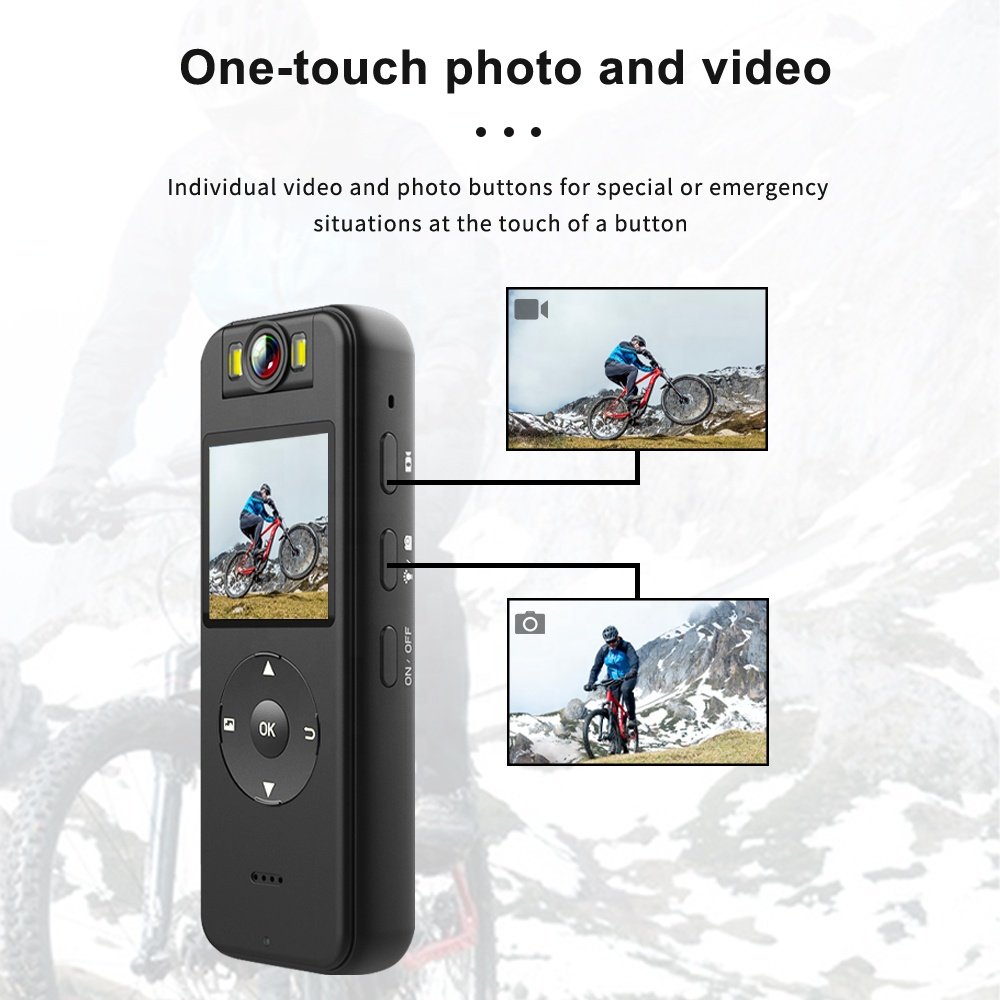 2024 New Record Camera 4K HD Smart Camera Wireless Security Camcorders 180 degree body worn wifi Video Recorder
