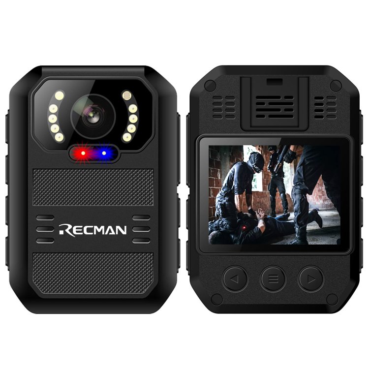 1296P 1080P 2.0" Display Body Worn Camera 140 degree Wide Angle Night Vision Portable Body Camera