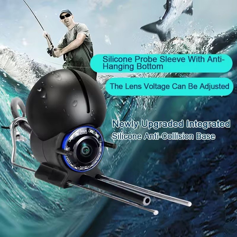 2024 High Quality Portable Underwater Fishing Camera 5-inch HD IPS screen Waterproof Fishing Camera