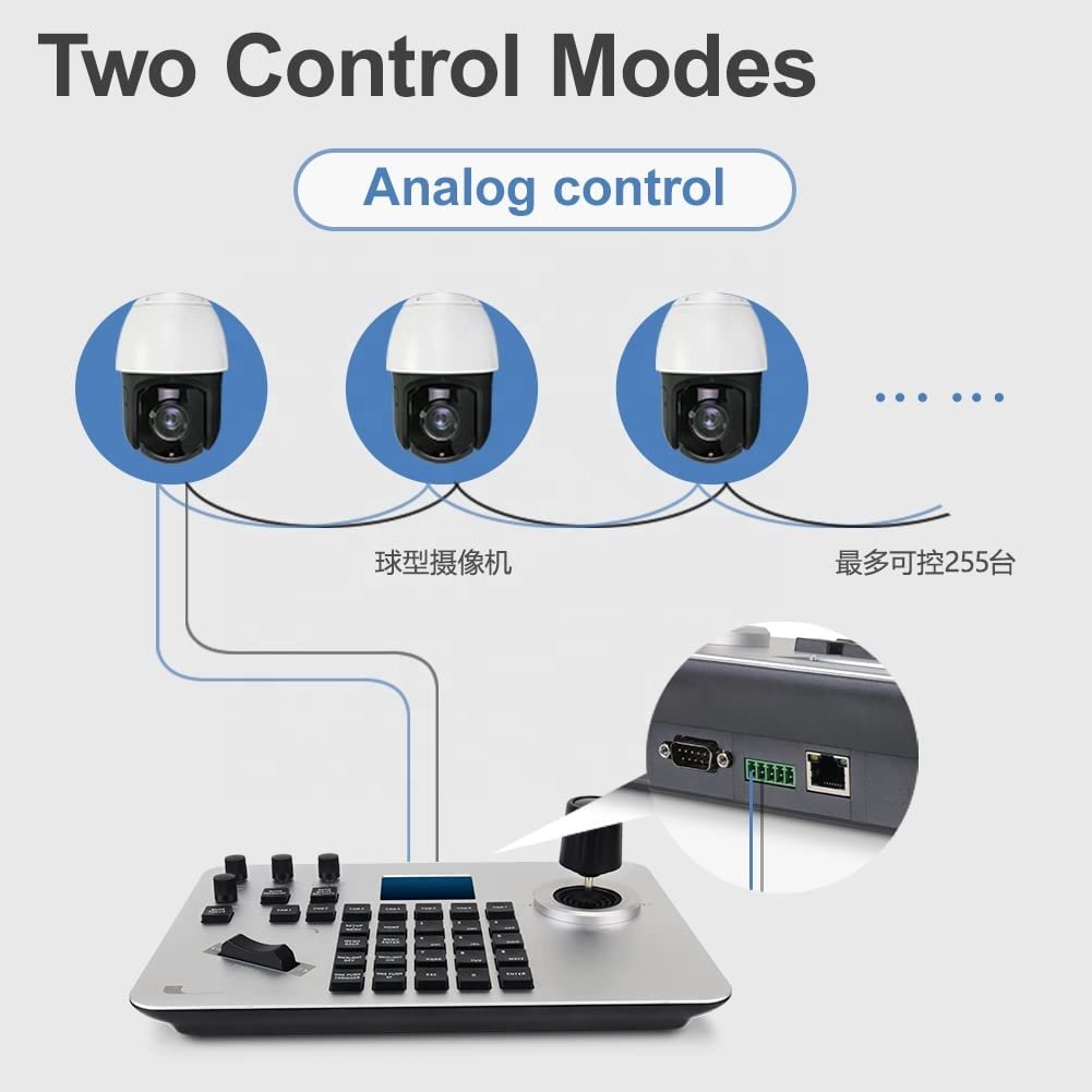 Smart Security Rs-485 Cctv Wireless Mini 4d Ptz Remote Controller Keyboard Joystick For Pan-tilt Zoom Cameras
