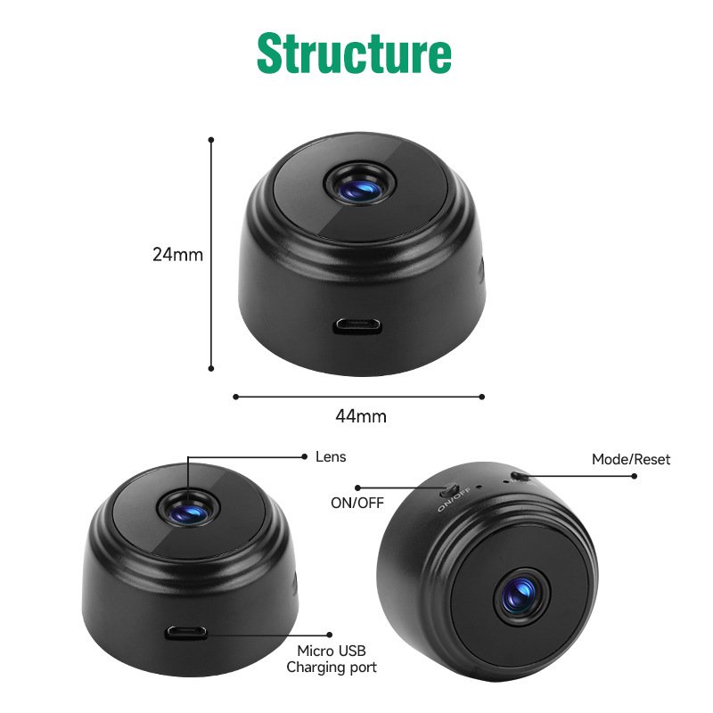IHUAlite A9 Wireless Motion Sensor Detection 1080P Security Mini Cameras