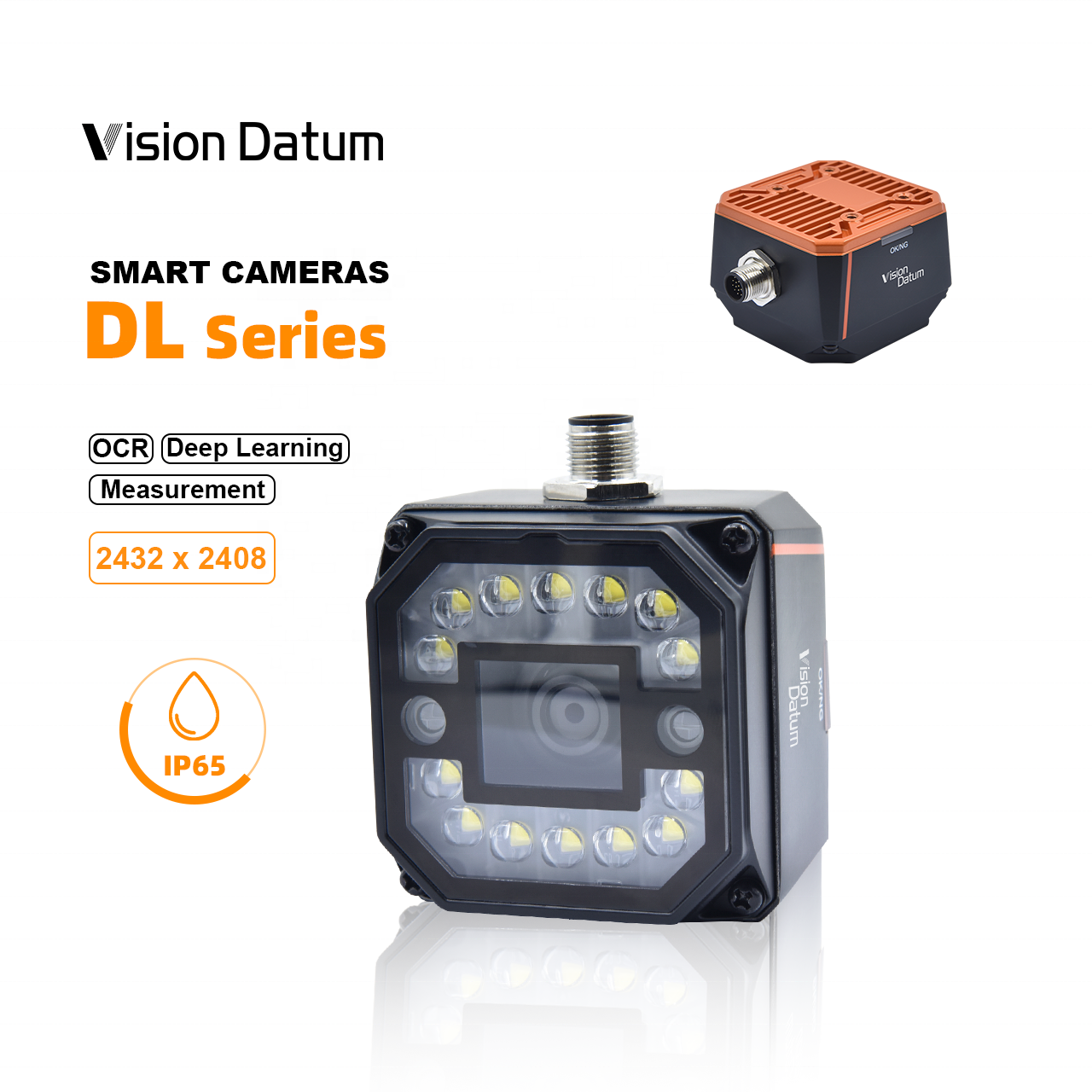 Deep Learning 5MP 30fps 60fps All in one Intelligent Industrial OCR Inspection Smart Camera for Machine Vision Solution