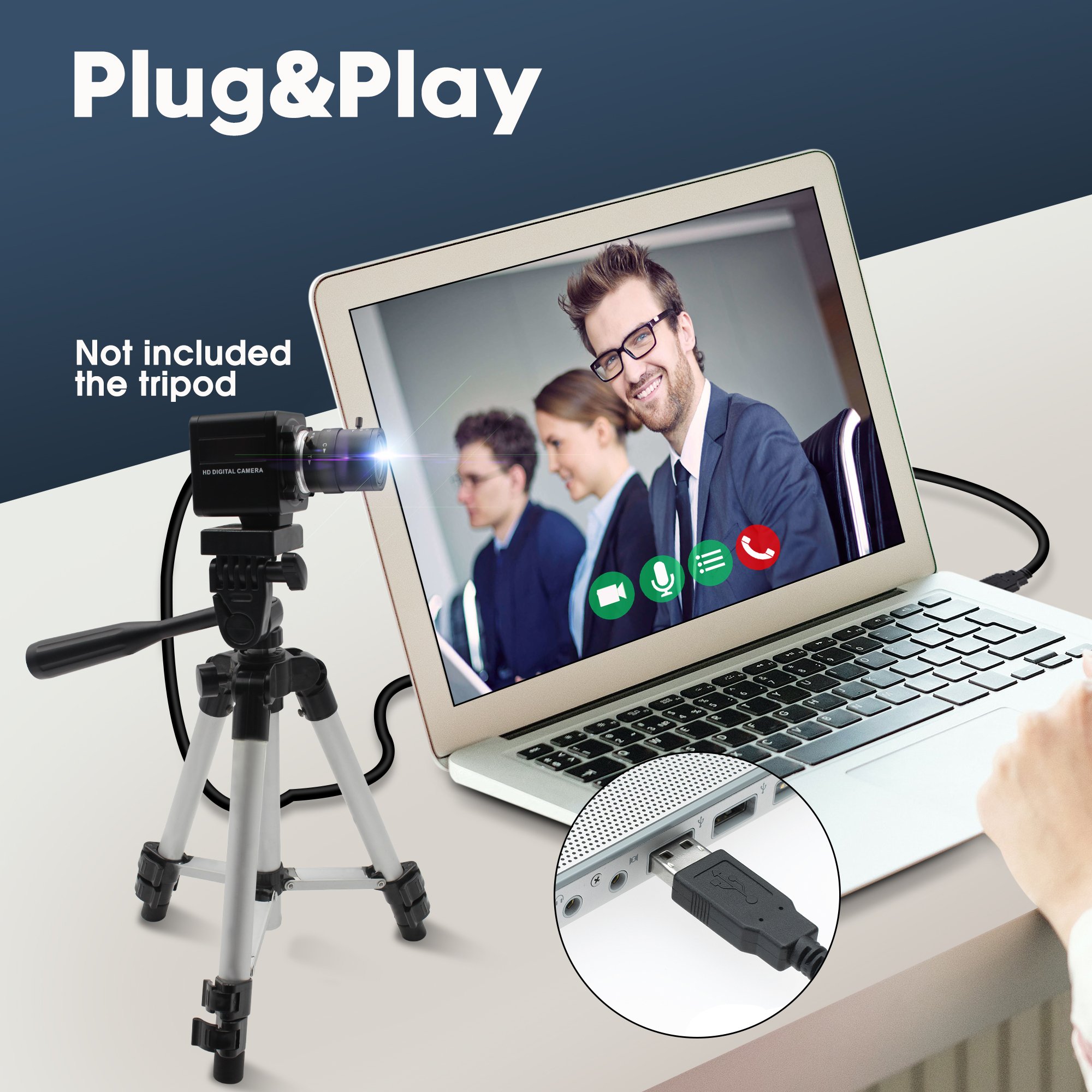 ELP High Frame 90fps 1920*1080 Global Shutter Webcam CMOS AR0234 CCTV Security Machine Vision USB Camera For Video Surveillance