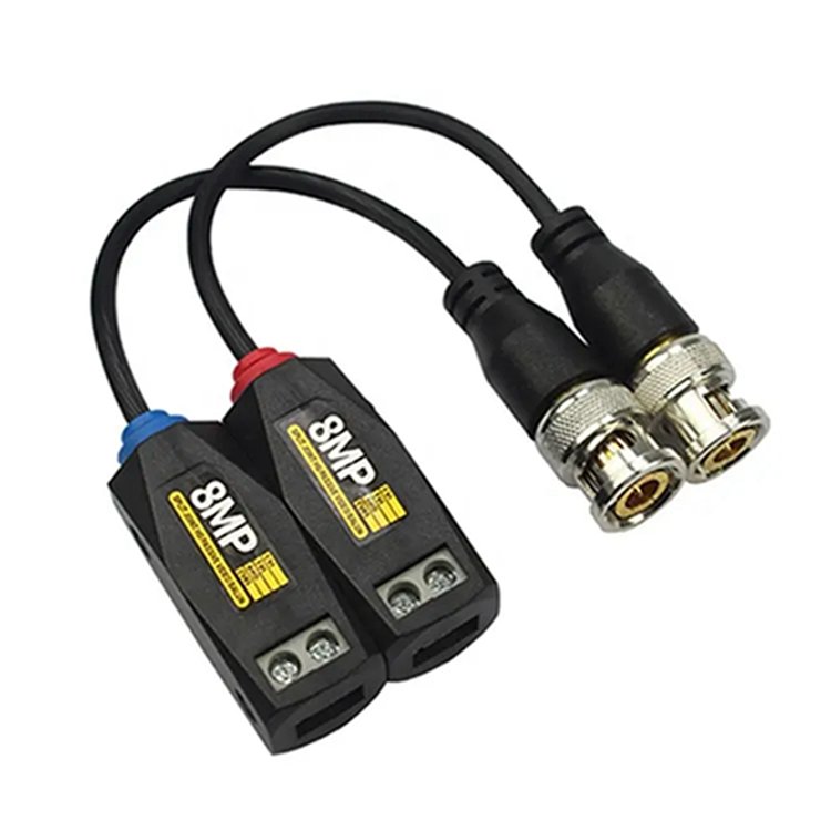 8MP HD CCTV Video Balun Connector Transceiver with Screw Terminals RJ45 CCTV System DVR IP Security Camera