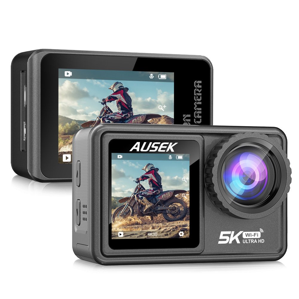Ausek 5k Action Camera One Piece Low Illumination Ultra Sharp First 8k Action Camera Ausek Pro Style Camera