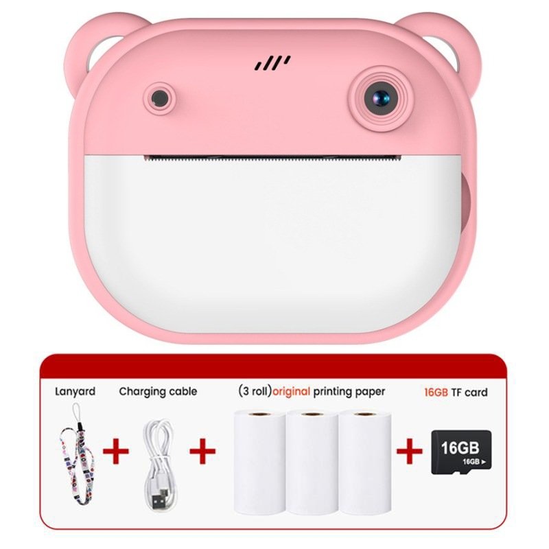 Children Toys Y600 Digital Cameras Dual Lens Photograph Video Recording Mini Photo Printer Thermal Instant Print Camera for Kids