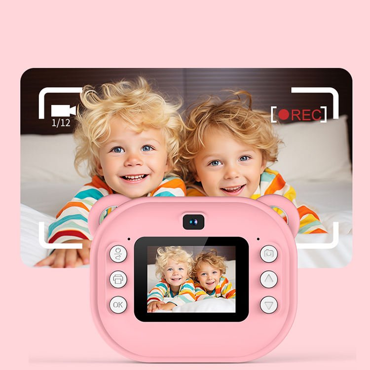 Children Toys Y600 Digital Cameras Dual Lens Photograph Video Recording Mini Photo Printer Thermal Instant Print Camera for Kids