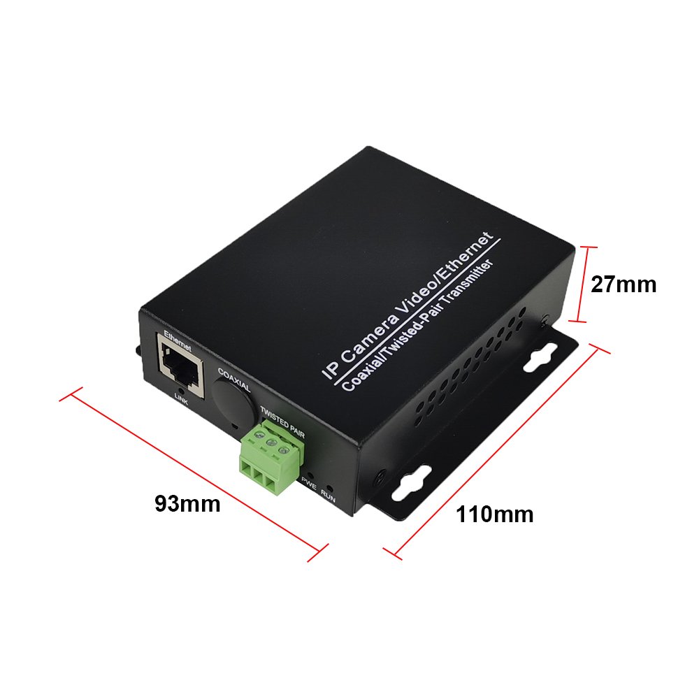 Ethernet over 2 wire converter POE IP camera over twisted pair converter extender 2 wire POE converter for elevator CCTV system
