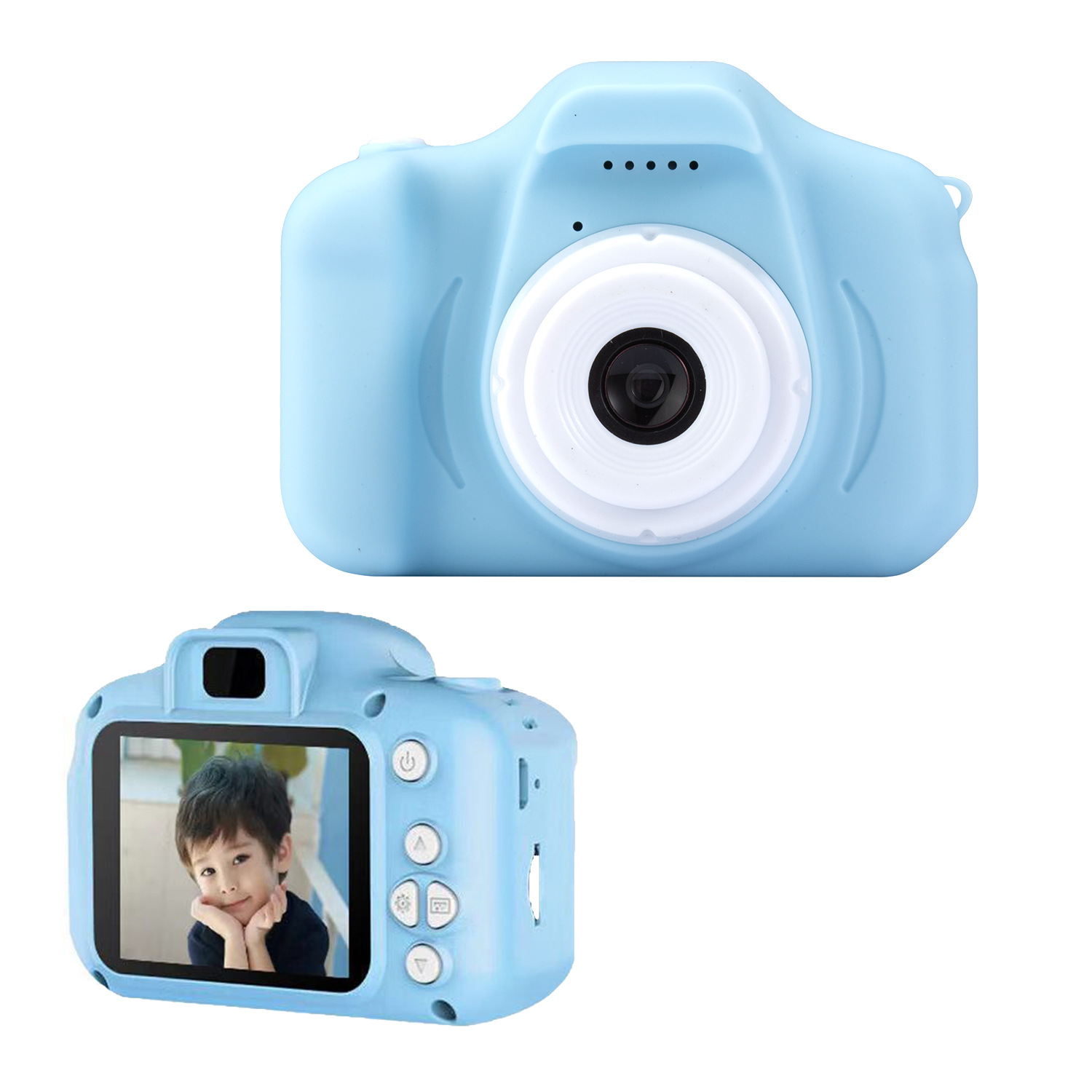 Mini Camera Kids Toys Cartoon 2 Inch HD Screen Digital Cameras Video Recorder Camcorder Language Switching Timed Shooting Camera