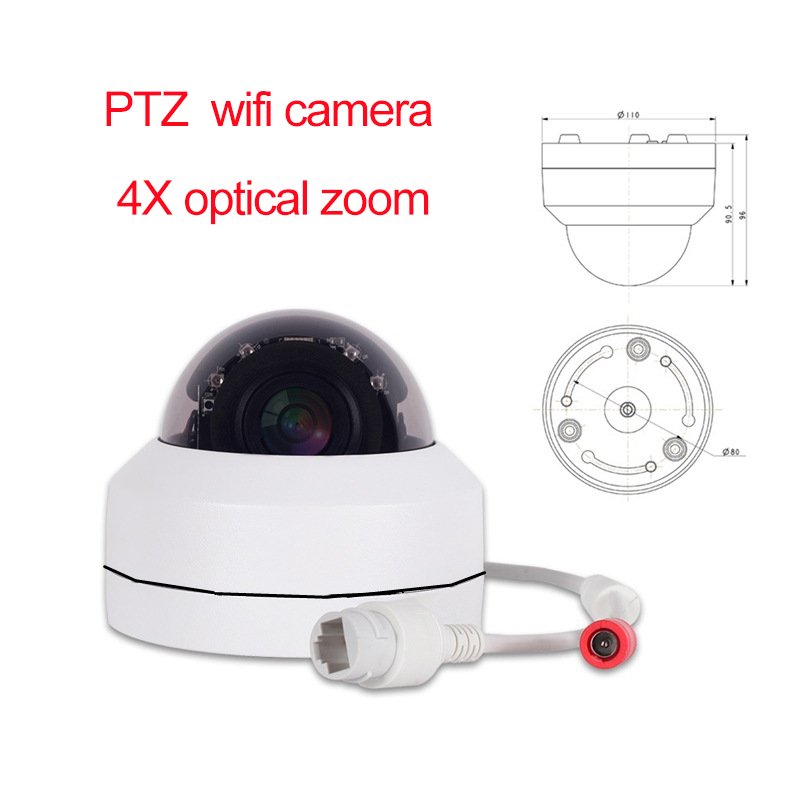 POE 4X optical zoom vandal proof speed dome Tuya smart 6MP wifi ptz camera wireless ip indoor outdoor security network camera