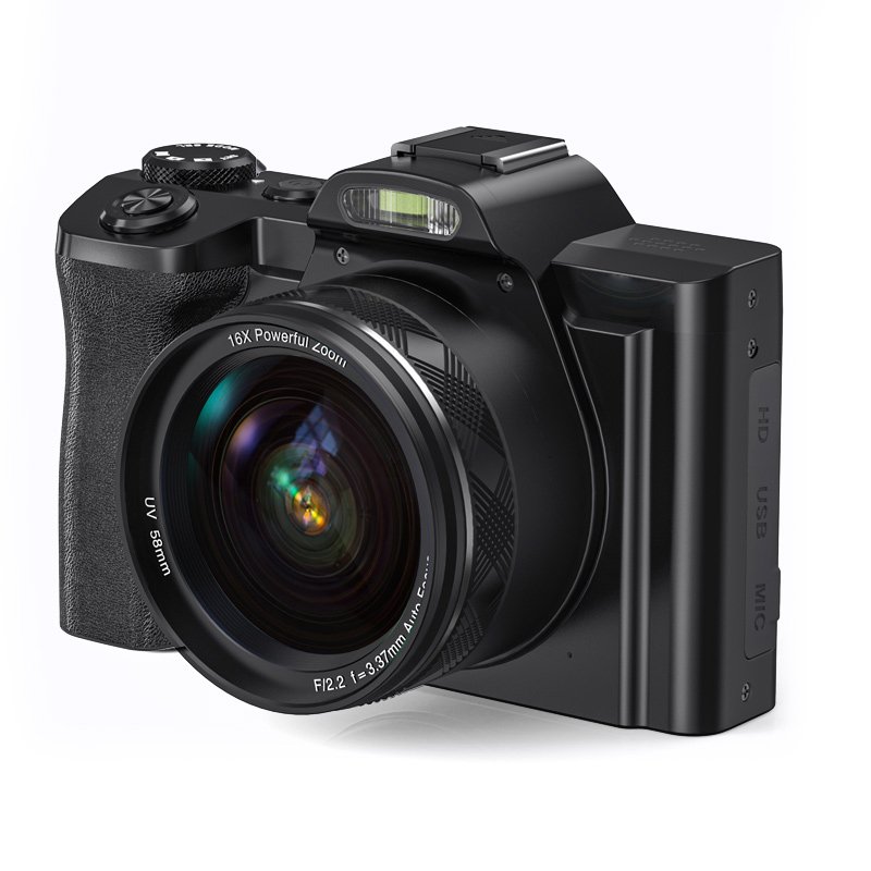 Wifi Connect with Your Phone Mini Camera Six-axis Image Stabilization Video Camera 2023 Original Factory Network HD 5k Black