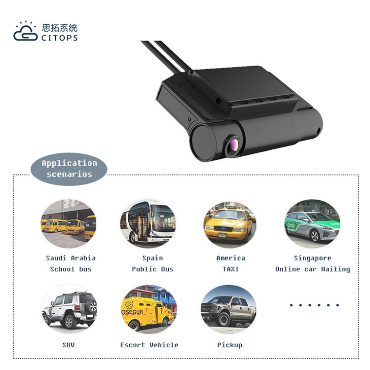 CITOPS Small 3g Sim Card Mdvr Case Truck Taxi Dash Dual Camera 2ch 4ch Mdvr Gps Mobile Dvr Wifi