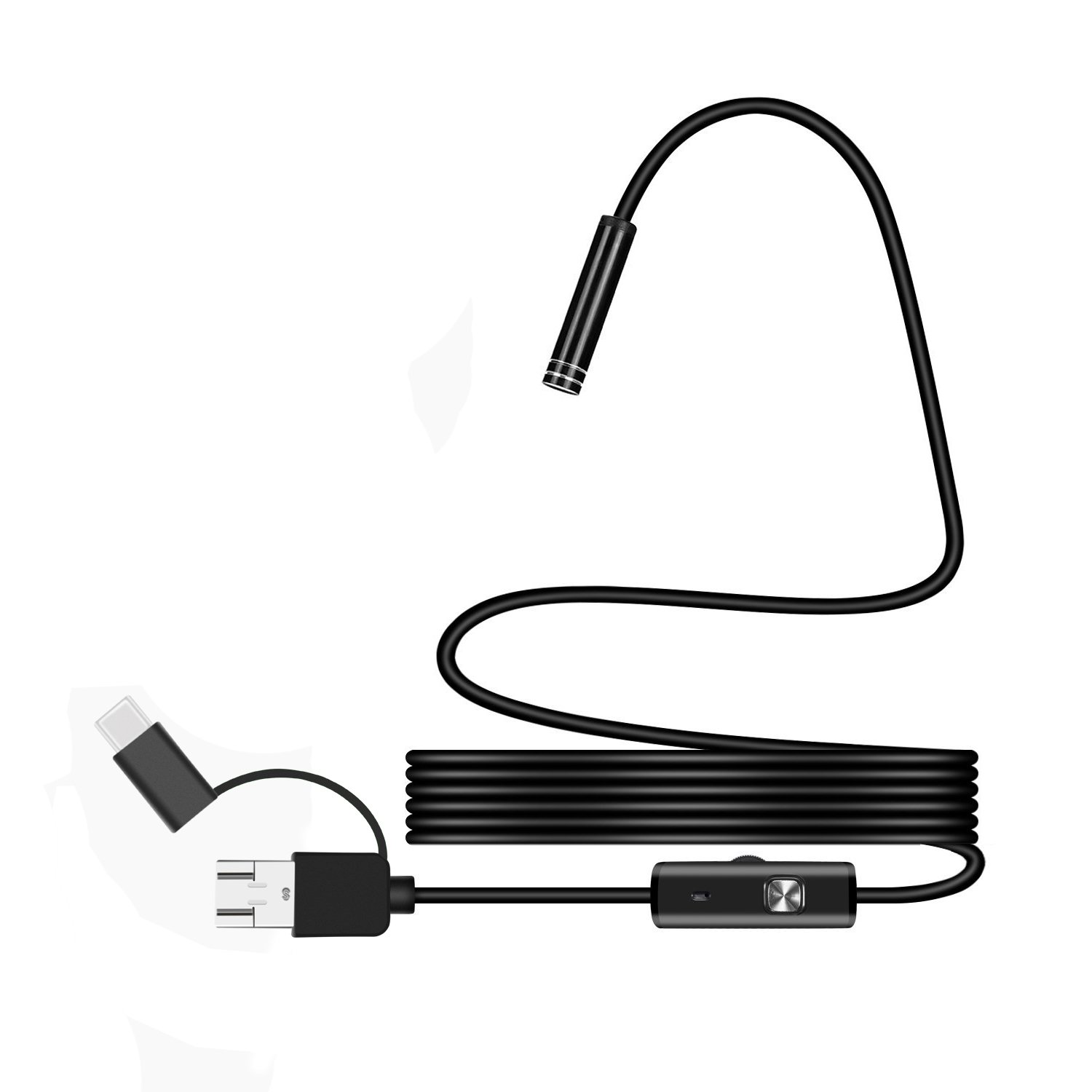 3 In 1 Micro USB Type C HD Pipe Mini Camera 8mm 720P Inspection Device Phone Camera Endoscope Android