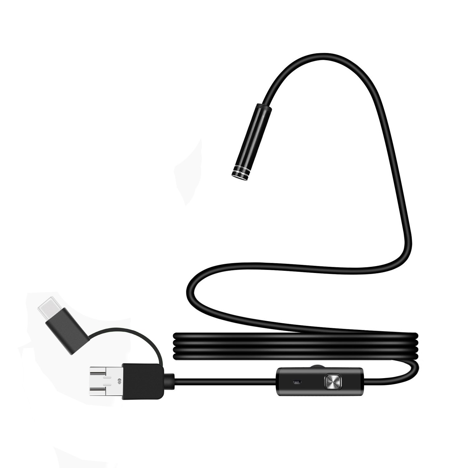 3 In 1 Micro USB Type C HD Pipe Mini Camera 8mm 720P Inspection Device Phone Camera Endoscope Android