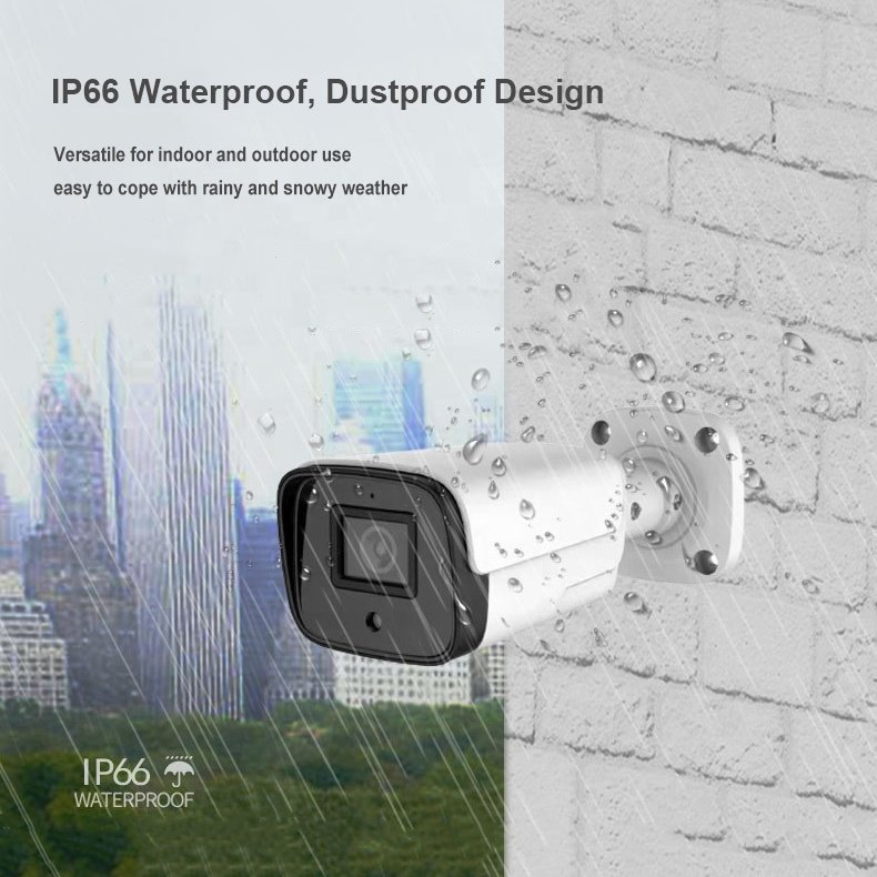 5MP HD H.265 Metal Housing Outdoor Security CCTV Surveillance Bullet PoE Power Supply IP Network Camera IPC