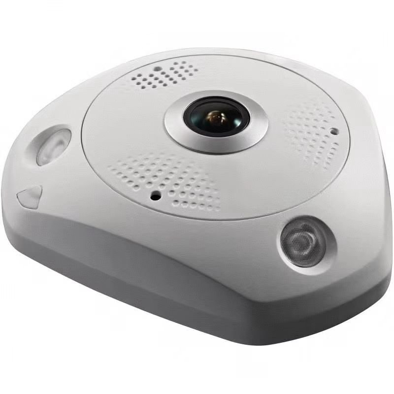 HIK-VISION CCTV Camera DS-2CD6365G0-IVS Original Hik 6 MP DeepinView Fisheye Network Camera DS-2CD6365G0-IVS(1.27mm)(B)