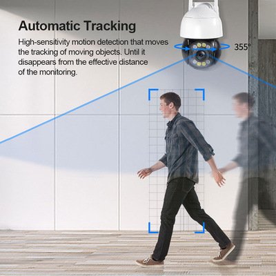 IP Camera Home Security Human Detection IP65 Outdoor Surveillance Camera Full Color Night Vision Mini Camera
