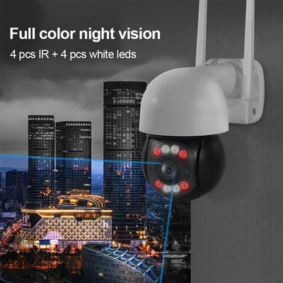 IP Camera Home Security Human Detection IP65 Outdoor Surveillance Camera Full Color Night Vision Mini Camera