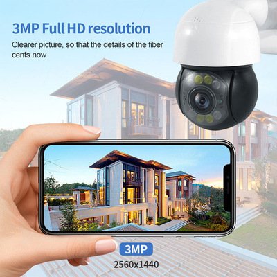 IP Camera Home Security Human Detection IP65 Outdoor Surveillance Camera Full Color Night Vision Mini Camera