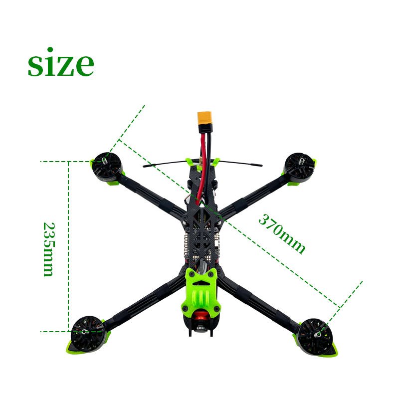 PFLY AO7 mark 4 7inch F405 V3 60A FPV Analog with 1200tvl Camera Long Range FPV drone