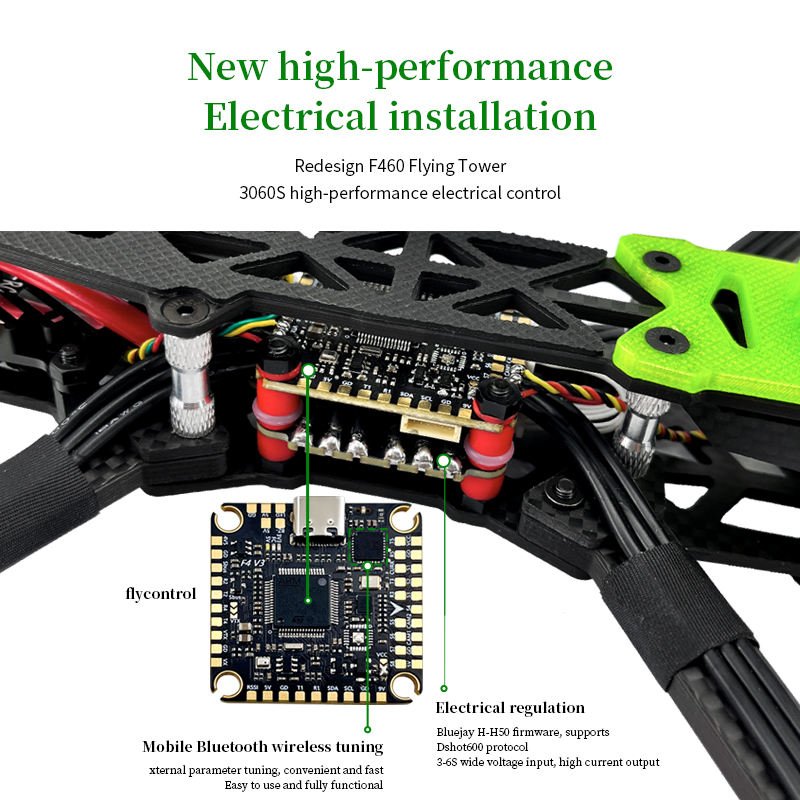 PFLY AO7 mark 4 7inch F405 V3 60A FPV Analog with 1200tvl Camera Long Range FPV drone
