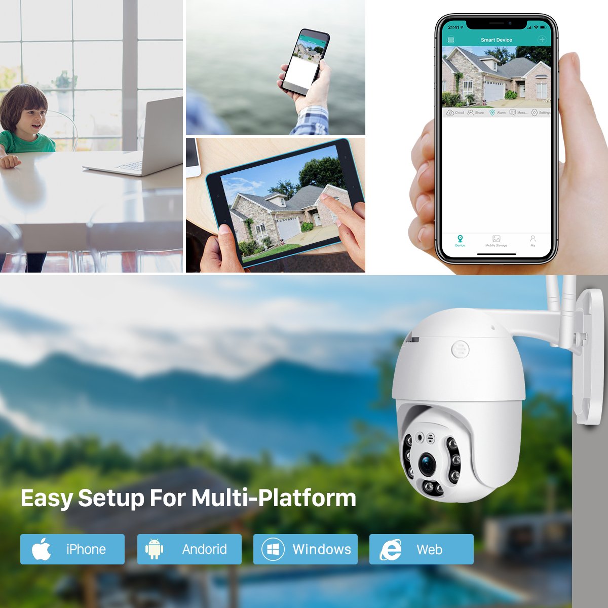 Network Cameras 2MP 1080P 360 Pan-Tilt Night Vision Wifi Camera Surveillance Cctv HD Icsee Camera