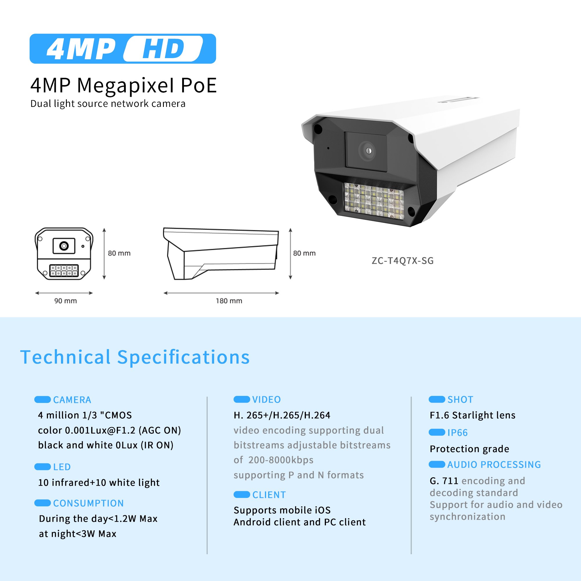 Onew Arrival Professional 4mp Monitor Cctv Monitor Night Vision Home Outdoor Ip Network Camera Ipc Network Bullet Camera