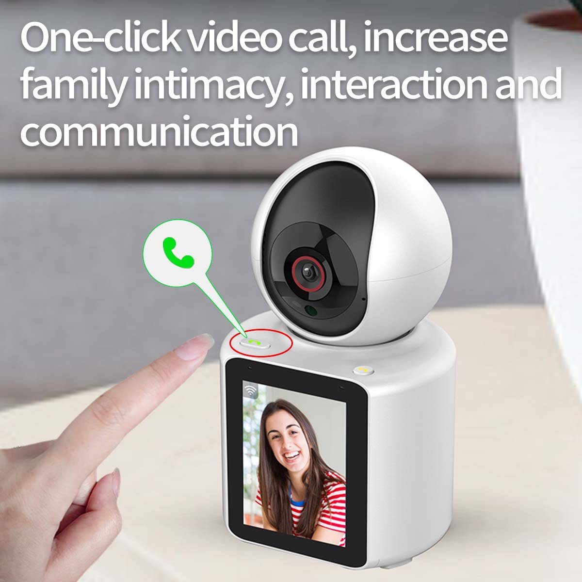 C31 Factory Price Two Way Video Call Wifi Camera With Screen AI Auto Tracking Monitor Indoor Security Wireless PTZ Camera