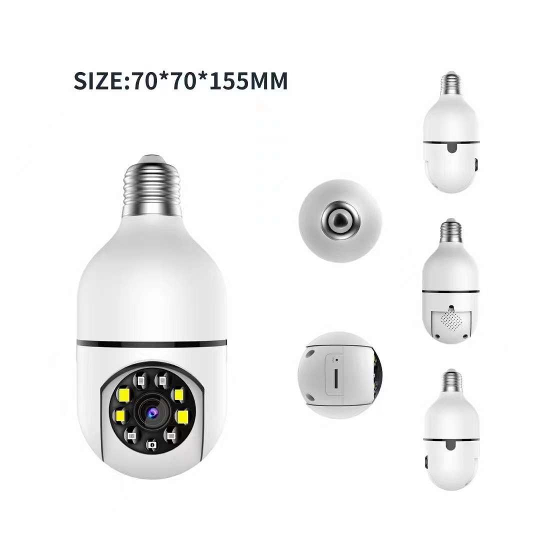 V380 pro CCTV PTZ camera Light Bulb 1080P Wifi Dome Security 360 Degree Wireless Auto Motion Tracking lamp ptz camera