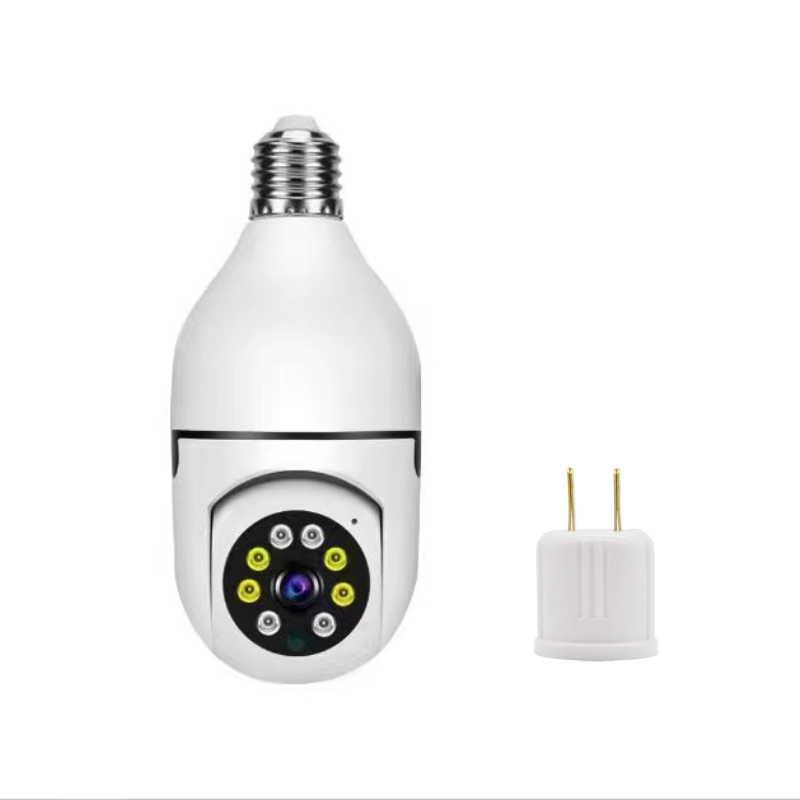 360 Panoramic Wifi HD night vision ip surveil mini security home security wireless light bulb PTZ network cctv camera