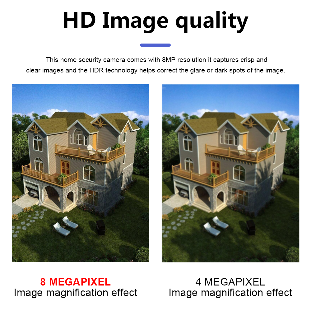 8MP network camera monitoring high-definition machine IP Camera built-in audio outdoor wired infrared