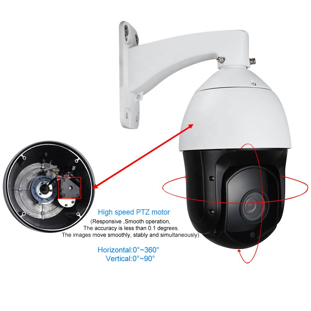 IP PTZ camara de seguridad 36X zoom IR distance 150 meters high speed dome camera HD outside weatherproof