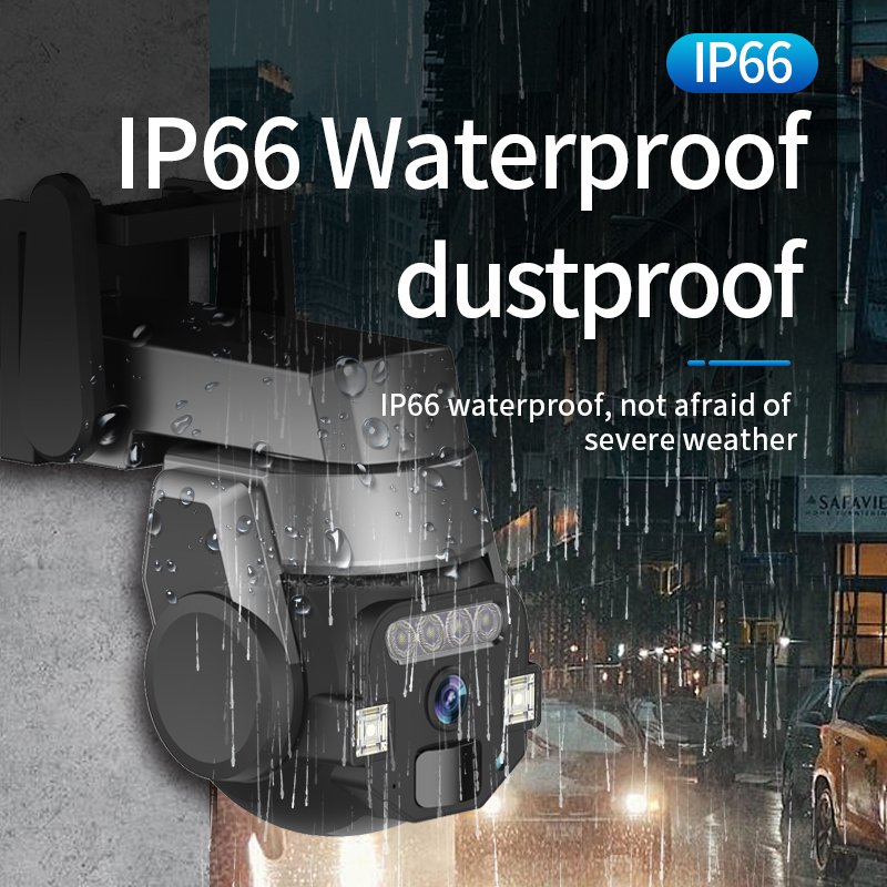 X Alarm I/O 5MP Full HD Two Way Audio Motion Detection Pan/Tilt Wi-Fi Camera IP66 Waterproof Night Vision Two-Way Audio