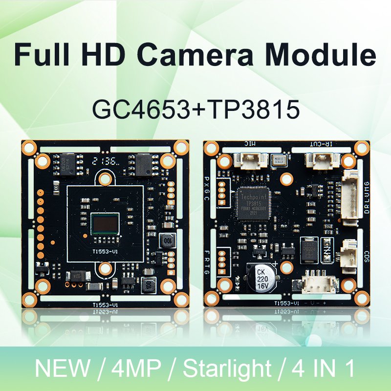 GC4653+TP3815 4mp Analog HD PCB board T1553-V1 1/3" CMOS CCTV Security Camera Module Factory Direct Supply