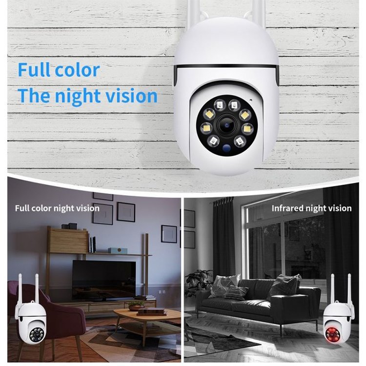2MP Mini Camera Wireless Wifi Indoor Smart Home Security Ptz 360 with Night Vision 2-Way Audio Cctv Camera Network