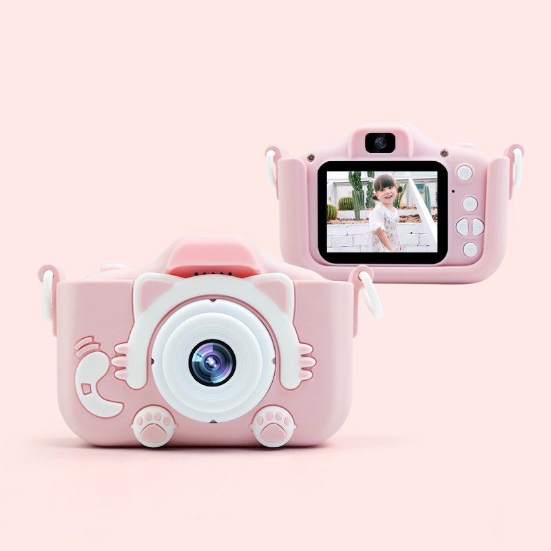 Professionally Certified Blue Pink 2.0 Inch Kids Camera Little Lens Kids Mini Camera Toy
