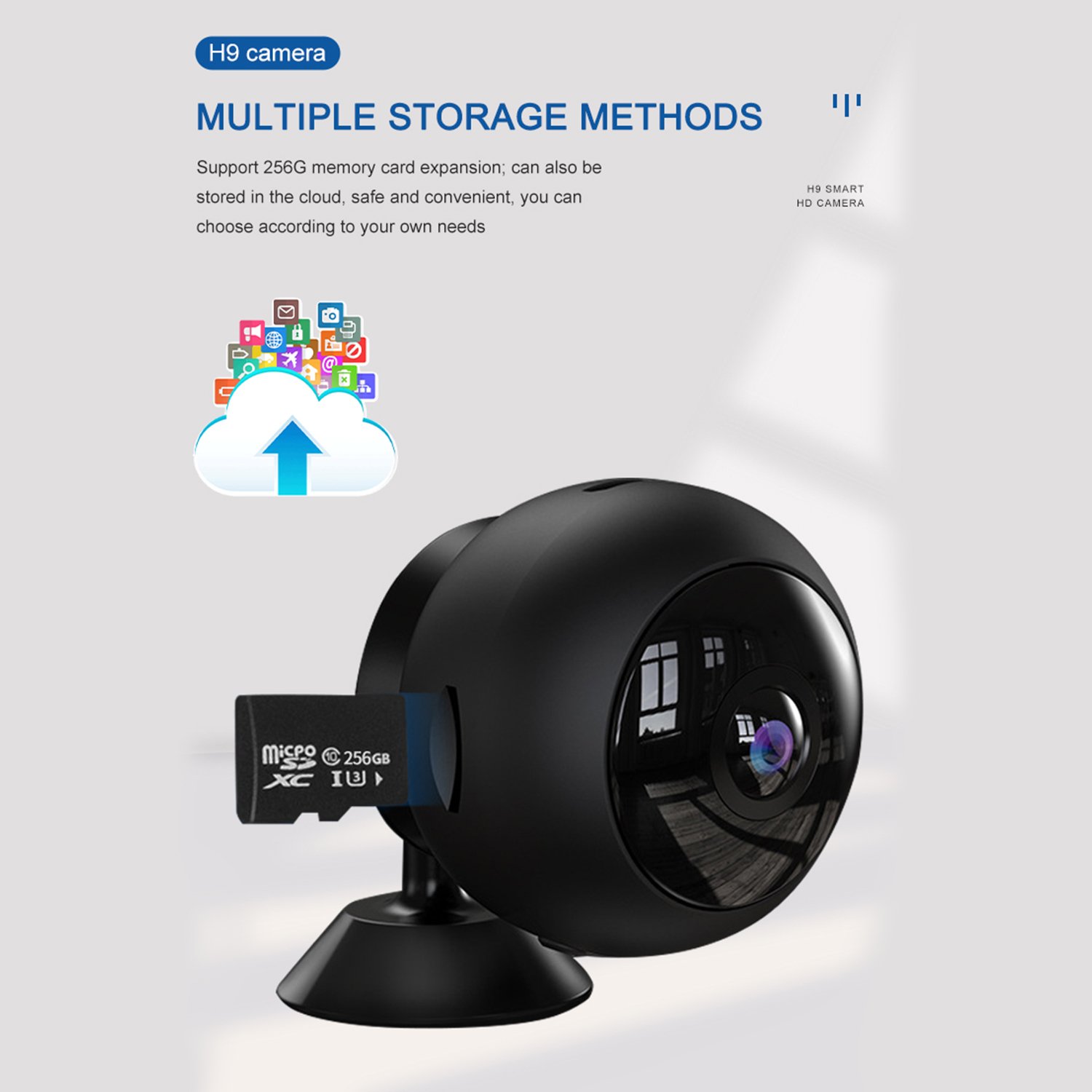 2MP 170 wide angle Remote fisheye Wifi Camera 8 zoom 1920*1080P night vision motion detection Network video surveillance IP cam