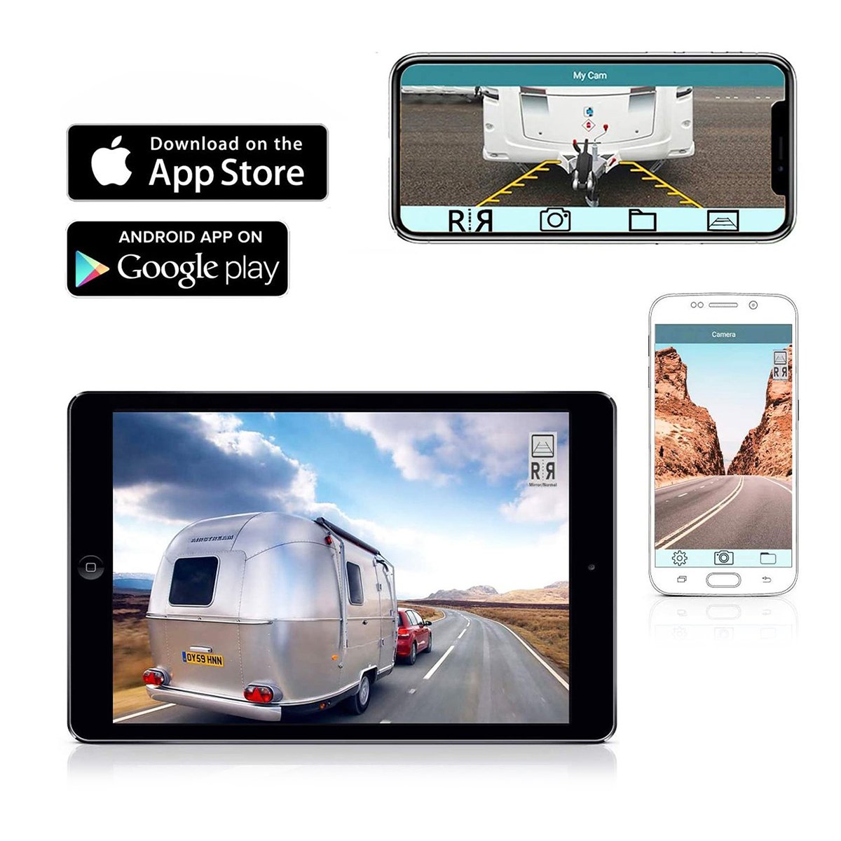 Direct Portable WiFi Car Camara 9600mah Battery Angle Adjustable Reverse Packing Backup Reversing Camera Car Security camera