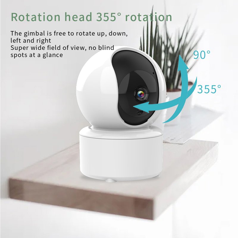 popular 2MP 1080P HD tuyasmart smartlife Tuya indoor ptz security night vision wireless cctv ip camera mini camera wifi