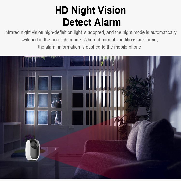 RSH High Quality Portable Wireless Wifi Round Mini camera H.265 1080P Cloud Storage IP Security pan-tilt Small Camera
