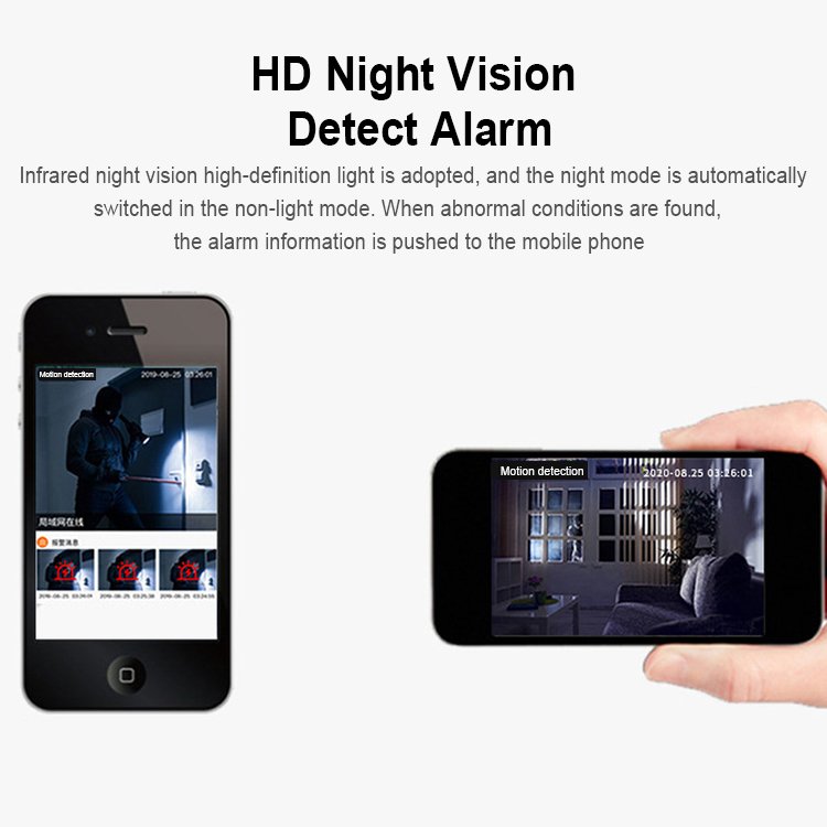 RSH High Quality Portable Wireless Wifi Round Mini camera H.265 1080P Cloud Storage IP Security pan-tilt Small Camera