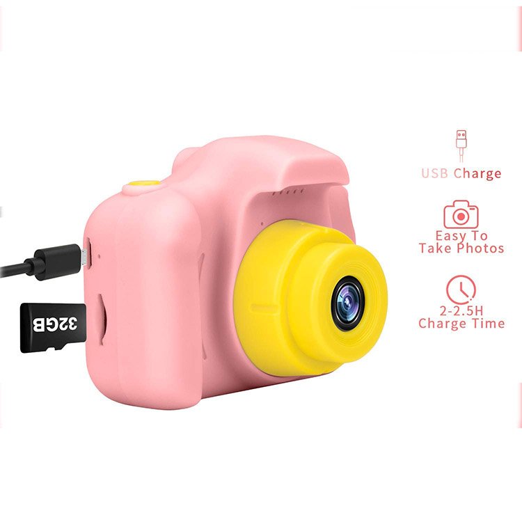 Kids Camera Children Digital Video Camera for Boy Girl Birthday Christmas Toy Gift 5MP HD 2" IPS Screen Mini Camera